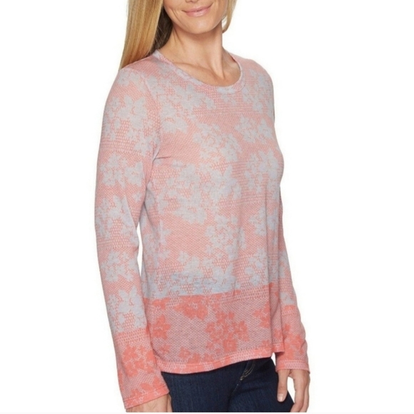 Prana Tops - prAna Floral Francie Ombre Long Sleeve Shirt